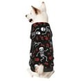 thumbnail image 1 of Gaeub Sweat à Capuche Squelette avec Imprimé Roses Vêtements Chauds pour Petits Chiens, Costume Chiot et Chat-Petit, 1 of 7