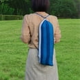 thumbnail image 3 of Hamac de camping Portable Rayé avec Sac de Rangement pour Usage Extérieur, 3 of 7