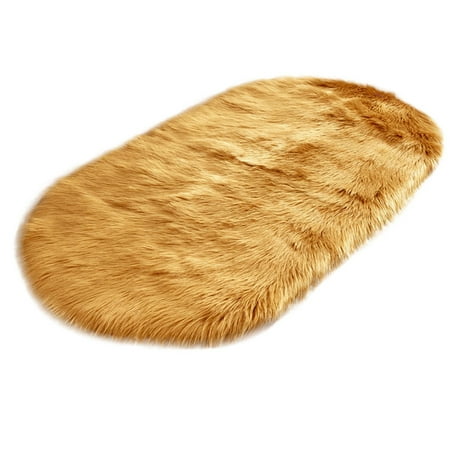 

Super Soft Faux Sheepskin Area Rugs for Bedroom Floor Shaggy Plush Carpet Faux Rug Bedside Rugs