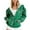 Army Green, variant on VERUGU Womens Jackets Casual Fall Winter Fashion Zipper Christmas Printed Coat Long Sleeve Drawstring Hooded Sweatshirt Green S
