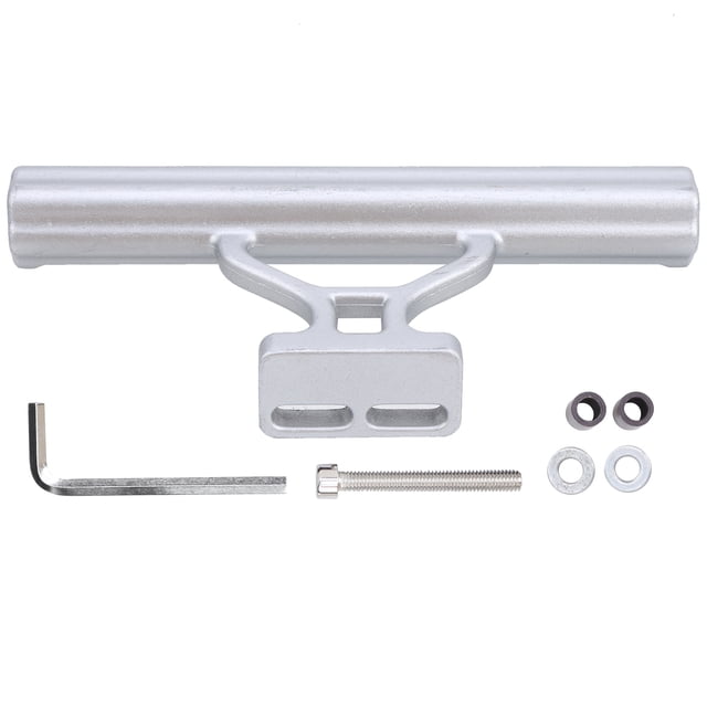 Handlebar Mount For Headlights, 1 Set Double Fastening Hollow Design Bike Handlebar Extender, Bicycle For Bike Silver