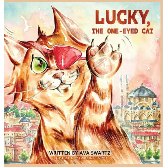 Lucky, the One-Eyed Cat, (Hardcover)