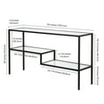thumbnail image 3 of Evelyn&Zoe Lovett 55" Wide Rectangular Console Table, Blackened Bronze, 3 of 8