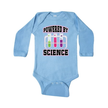 

Inktastic Powered By Science Gift Baby Girl Long Sleeve Bodysuit