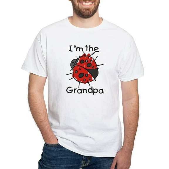 CafePress - I'm The Grandpa Ladybug White T Shirt - Men's White Classic Cotton T-Shirts