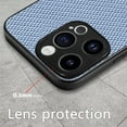 thumbnail image 6 of Compatible with iPhone 13 Pro Case,Cute Woven Pattern Case for Women Men,Bumper,Soft Shockproof Camera Protection Phone Case TPU Anti-Bump Silicone Wireless Charging Case for iPhone 13 Pro,Blue, 6 of 10