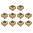 thumbnail image 2 of KGJQ Bakery Boxes 10.1cm x 10.1cm x 6.3cm Cake Box (10 Count), 2 of 8