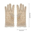 thumbnail image 3 of Unique Bargains 1 Pair Sunblock Mittens Leopard Sun Block Driving Gloves for Women Khaki, 3 of 5