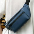 thumbnail image 3 of Waist bag waterproof messenger bag outdoor trend running sports leisure mobile phone chest bag - blue, 3 of 5