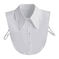 thumbnail image 2 of Cuello Falso para Mujer, Media Camisa, Solapa Desmontable, Blusa Ajustable, Chal Superior, 2 of 9