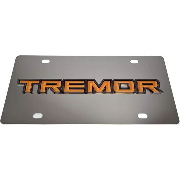 Ford Tremor 3D Logo Emblem Mirror Polished Steel License Plate Official Licensed