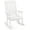 White, variant on Matladin Outdoor Rocking Chair, 600 lbs Heavy Duty, Wooden Patio Rocker with Comfortable Backrest, Weatherproof, Ergonomic Design, for In/Outdoors
