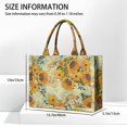 thumbnail image 3 of Large Capacity Tote Bag,Light Blue Sunflower Pattern Handbag Fashion Luxury Tote Bag,15.7"x13"x 5.1" Inches,Laptop Compatible, 3 of 6