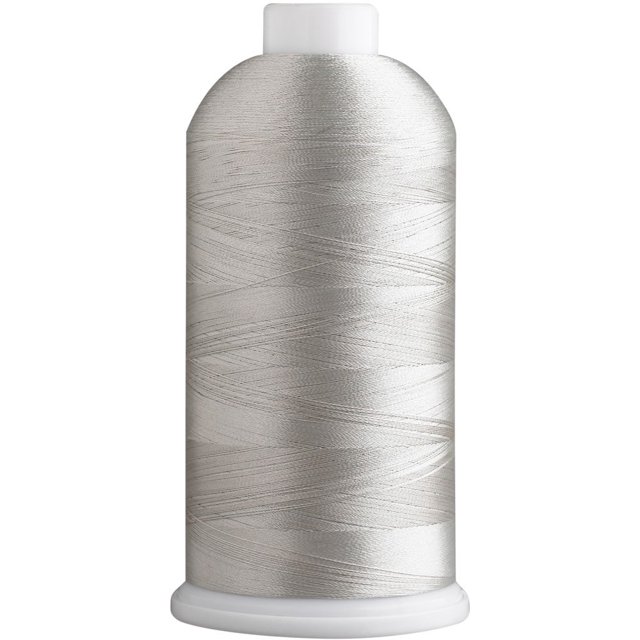 SuperB Polyester Embroidery Thread 40wt 5000m. White Grey 829