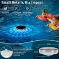 thumbnail image 4 of Arsvita Solar Floating Pool Lights, Color Changing Pool Light, IP68 Waterproof LED Hot Tub Accessories, Pond Lights, AUTO ON/Off for Pool, Pond, Hot Tub, Wedding, Party Decoration（2 PCS）, 4 of 8