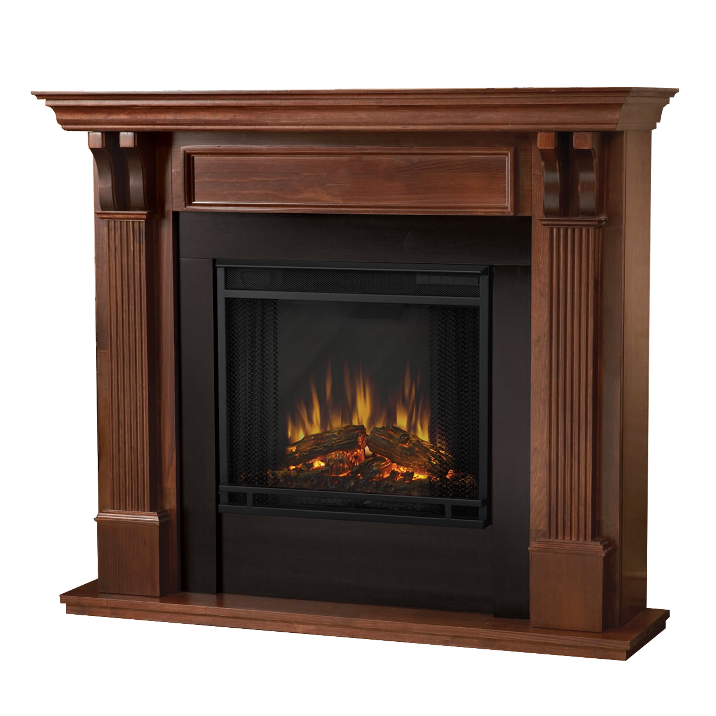 Ashley Indoor Electric Fireplace In Mahogany By Real Flame