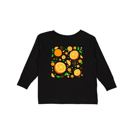 

Inktastic Lots of Oranges- citrus fun Boys or Girls Long Sleeve Toddler T-Shirt