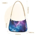 thumbnail image 3 of FORMRS Womens Shoulder Bag with Chain Strap Clutch Purse Cute Tote Handbag, Galaxy Pattern, 3 of 7