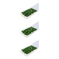 thumbnail image 3 of ZheElen 25x Simulation Cluster Green Grass for Train Scenery Decor Accessory Model Landscape Dark Green 6mm 3Set, 3 of 6