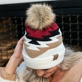 thumbnail image 4 of CC Beanie with Pom & Aztec Pattern, 4 of 9
