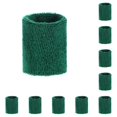thumbnail image 2 of Eigraketly Muñequera deportiva que absorbe el sudor muñequera elástica unisex para niños adultos, verde militar ejercito verde 10piezas Eigraketly CBP021363, 2 of 6