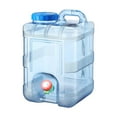 thumbnail image 2 of PENGXIANG Contenants d'Eau Camping Pichet de Stockage d'Eau Distributeur de Boisson avec Robinet d'Eau pour Camping en Plein Air Randonnée Pique-Nique Chasse, 2 of 8