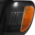 thumbnail image 4 of AKKON - For [Black] 2000 2001 2002 2003 2004 Toyota Tundra Regular | Access Cab Headlights w/Corner Lights Pair, 4 of 7
