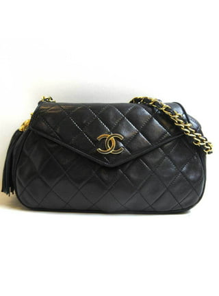 Pre-Owned Chanel Matrasse Print Double Flap 2 Leather Silver Black Chain  Shoulder Bag Coco Mark CC Lid (Good) 