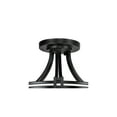 thumbnail image 4 of Possini Euro Design Deco Modern Ceiling Light Semi Flush Mount Fixture 16" Wide Oil Rubbed Bronze 2-Light Marbleized Glass Bowl for Bedroom Kitchen, 4 of 7