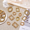 thumbnail image 4 of 36Pcs 6 Styles Vintage Mini Picture Frames Small Resin Table Frame for Jewelry Display Tiny Wall Photo Frame Mixed Gold Color Multi-color, 4 of 9