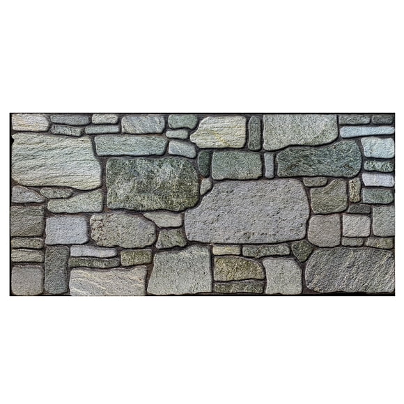 Dundee Deco 3D Wall Panels - Cladding, Pale Aquamarine Stone Look Wall Paneling, Styrofoam Facing for Interior and Exterior Applications, DIY, SAMPLE, Size 10 x 10 in.