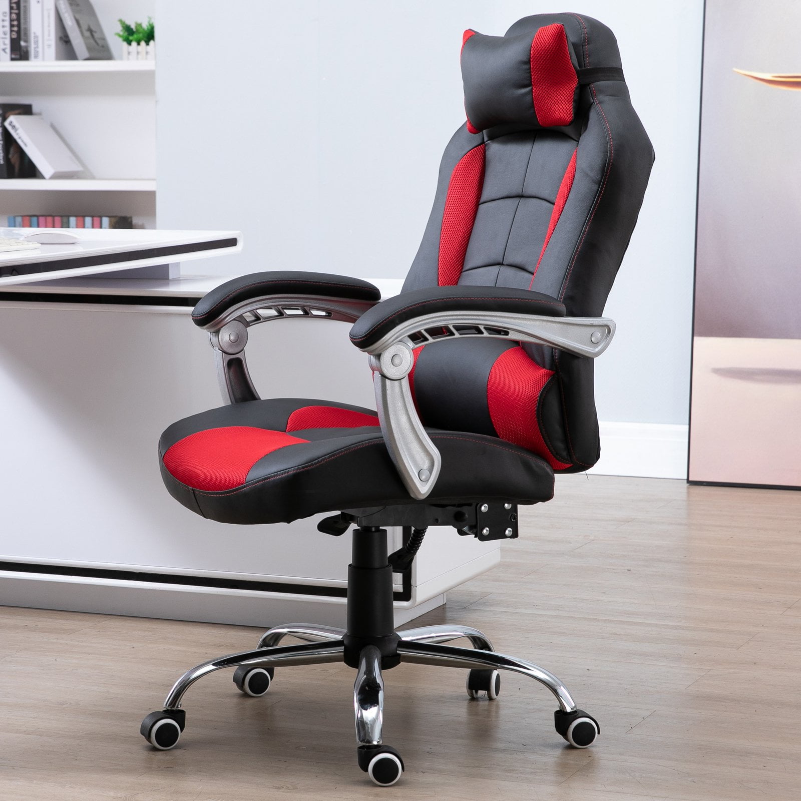 Ergonomic Executive Office Chair Swivel Racing Recliner PU Leather