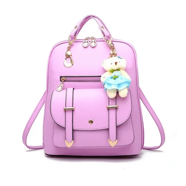 Mochila Para Mujer Antirrobo Impermeable Malubero Con Colgante lila a prueba de agua