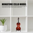 thumbnail image 3 of Miniature Cello Model, Mini Musical Instrument Decor Storage Case  for Living Room Bedroom, 3 of 7