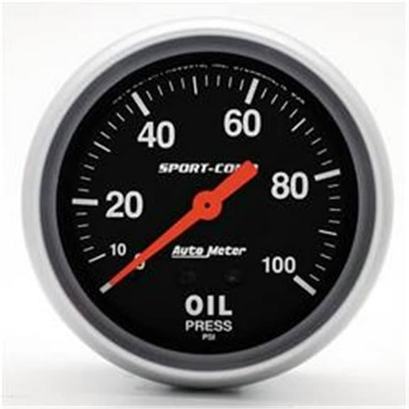 AUTO METER 3421 Sport-Comp Oil Pressure 0-100 Psi
