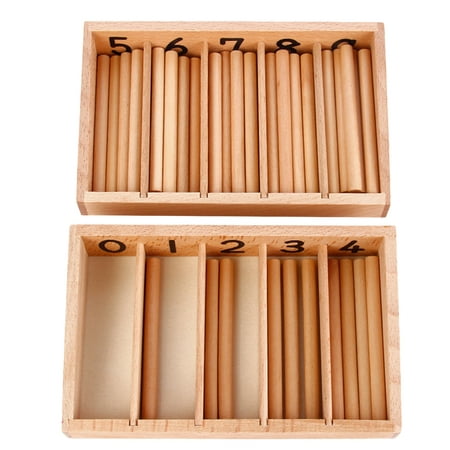 

Spindle Rod Box 1 Set Spindle Rod Box Family Pack Croquet Mallet Educational Playings for Kids Children (Random Color)
