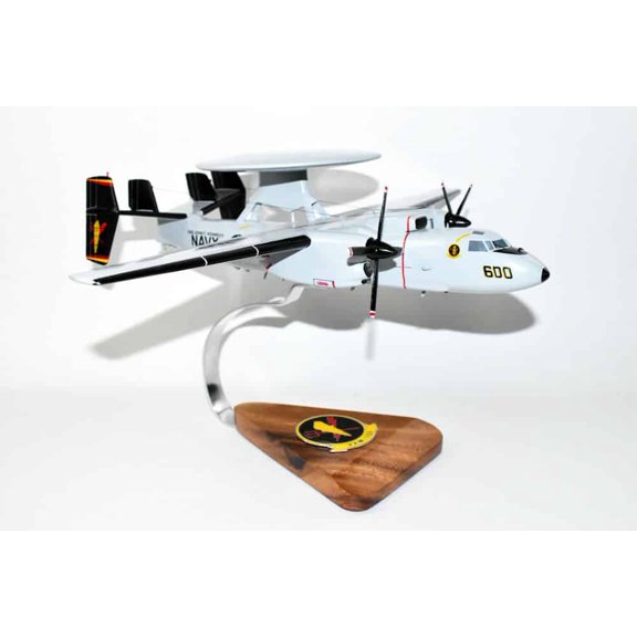 VAW-125 Torch bearers E-2C (2004) Hawkeye Model, Navy, 1/54 (18" Wingspan), Mahogany