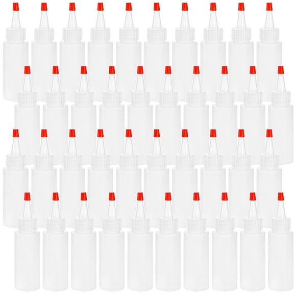 Botellas para condimentos Bekith, paquete de 40, 60 ml, plástico rellenable