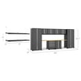 thumbnail image 4 of NewAge Products Pro Series Platinum 12 Piece Cabinet Set, Heavy Duty 18-Gauge Steel Garage Storage System, Slatwall / Wall Mounted Shelf Included, 4 of 11
