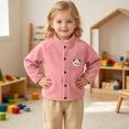thumbnail image 4 of Mlzmgr Girls Clothes Fall Winter Warm Jackets Button down Stand Collar Fleece Thick Thermal Cute Tops for Toddler Kids（3-4 Years), 4 of 9