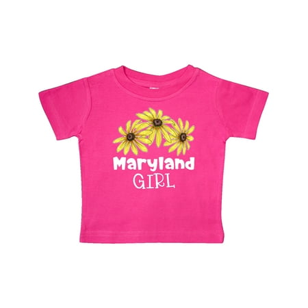 

Inktastic Maryland Girl Black Eyed Susans Flowers Gift Baby Girl T-Shirt