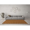 thumbnail image 3 of Ahgly Company Indoor Rectangle Solid Orange Modern Area Rugs, 7' x 9', 3 of 4