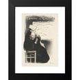 thumbnail image 2 of Théophile Alexandre Steinlen 11x14 Black Modern Framed Museum Art Print Titled - Chagrin Woman (1894), 2 of 5