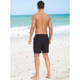 thumbnail image 7 of Hanerdun Mens 2 in 1 Dry Fit Athletic Shorts with Liner & Pockets Workout Running Bottoms Black 2XL, 7 of 7