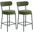 thumbnail image 1 of HOMCOM Tabourets de Bar Modernes Ensemble de 2 Tabourets de Comptoir 27 Pouces, Vert, 1 of 10
