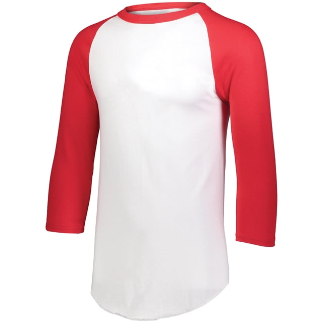 Toddler Baseball 3/4 Sleeve Tee 2.0 2/3T White/Red