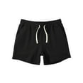 thumbnail image 2 of sunsanly Summer Men Sport Shorts Above Knee Length Loose Drawstring Elastic Waist Side Pockets Deep Crotch Loose Soft Casual Jogging Gym Shorts, 2 of 8