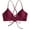 Wine, variant on JINMGG Summer Womens Plus Size Clearance Women Bandage Push-up Bikini Tops Padded Bra Swimsuit Swimwear Beachwear Orange S