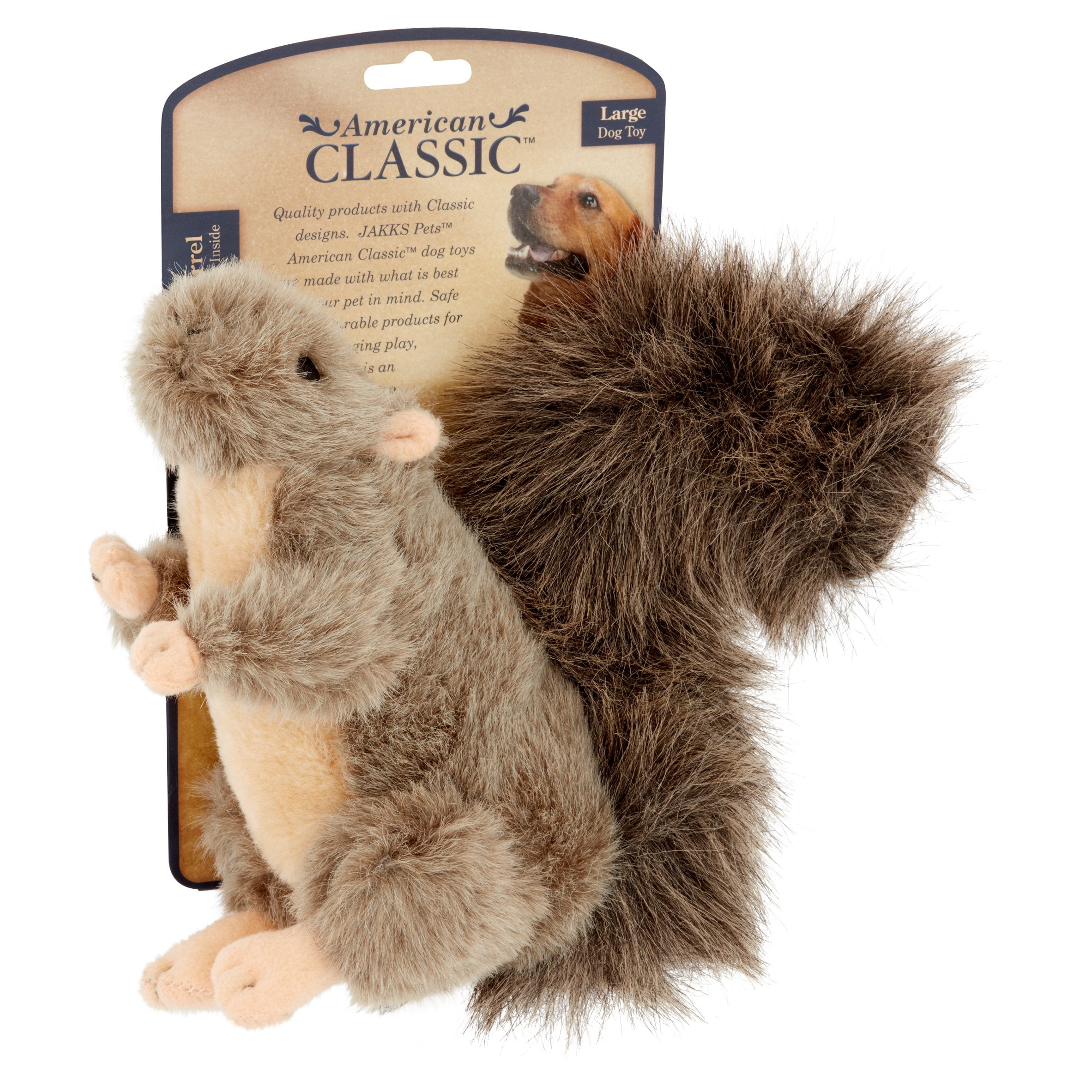 american classic squirrel dog toy