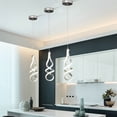 thumbnail image 2 of Wuzstar 3Pcs Spiral Wave Pendant Light,Modern Luxurious LED Hanging Lamp Fixture with Remote for Dining Room Bar, 2 of 11